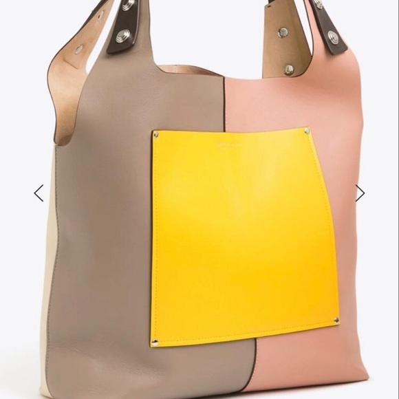 Tory Burch Color Block Rory Tote - Picture 2 of 10